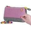 Pixelbags Pixie Crew pieštukinė su rožiniu skydeliu, 20.3x12x3.7 cm