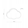 PLAFON LAMPA SUFITOWA TK LIGHTING CLOUD 6074 KSZTAŁT CHMURKI E27 Mėlynas