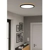 Lubinis šviestuvas Plafoninis LED šviestuvas EGLO ROVITO-R IP44 20W 2700-6500K 2900lm juodas Ø50cm su pultu