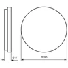 Lubinis šviestuvas Plafoninis LED šviestuvas SPECTOR LIGHT, 12W, 4000K, 1200lm, IP20, Ø25 x 5 cm
