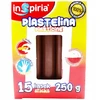 Plastelinos rinkinys Inspiria: 15 lazdelės, 250g, 12 ryškių spalvų