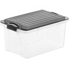 Plastikinė daiktadėžė su dangčiu ROTHO COMPACT, 39.5 x 27.5 x 18 cm, 13 l