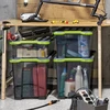 Dėžė su dangčiu ir ratukais Evo Total Rotho 59x39x41.2cm/65L permatoma/pilka