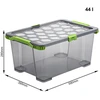 Dėžė su dangčiu Evo Total Rotho 39.3x28.3x23cm/15L permatoma/pilka