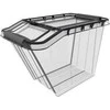 Plastikinė dėžė fiksuojamu dangčiu Pro Box Plast Team 58L permatoma
