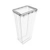 Plastikinė dėžė fiksuojamu dangčiu Pro Box Plast Team 48L permatoma