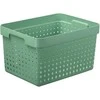 Plastikinė dėžė Seoul L NHG 20.9x26.8x35.7cm rozmarinų žalia