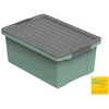 Plastikinė dėžė su dangčiu Compact Eco Line 13L/39.5x27.5x18cm Mistletoe Žalias