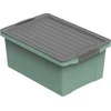 Plastikinė dėžė su dangčiu Compact Eco Line 38L/57x40x25cm Mistletoe Žalias