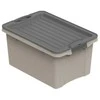 Plastikinė dėžė su dangčiu Compact Eco Line 4.5L/27x18.5x15cm Cappuccino