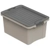 Plastikinė dėžė su dangčiu Compact Eco Line 13L/39.5x27.5x18cm Cappuccino