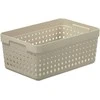 Plastikinė dėžutė Seoul XL NHG 10x15.8x23.8cm šviesiai smėlio sp.