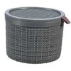 Plastikinė pintinė su dangčiu Jute Curver 2L/17x17x13cm tamsiai pilkas