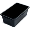 Plastikinė stačiakampė, statybinė dėžė, juodos sp., 45 l