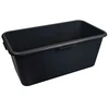 Plastikinė stačiakampė, statybinė dėžė, juodos sp., 45 l