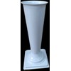 Plastikinė vaza, pastatoma, baltos sp., 22 x 40 cm