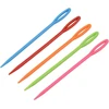 PLASTIKINĖS adatos 100 Vnt. 7cm Kelių spalvų glotnus, didelis tinklelis, ILGUS