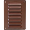 Plastikinės ventiliacijos grotelės luboms ND10GR, 150 x 150 mm, DN100, su užsklanda