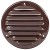 Plastikinės ventiliacijos grotelės ND10ZB, 148 x 153 mm, DN100, su žaliuze, rudos sp.