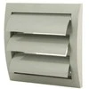 Plastikinės ventiliacijos grotelės ND10ZP, 148 x 153 mm, DN100, su žaliuze, pilkos sp.