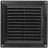 Europlast Aliumininės ventiliacijos grotelės, 150 x 150 mm, juodos