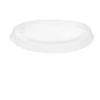 Plastikiniai dangteliai padažų indeliams Ø66mm/100vnt. permatomi/OPS