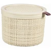 Plastikinė pintinė su dangčiu Jute Curver 2L/17x17x13cm baltas