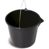 Prosperplast Plastikinis kibiras, su piltuvėliu, su rankena, juodos sp., 12 l