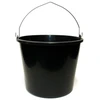 Plastikinis kibiras, su rankena, juodos sp., 20 l