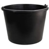 Plastikinis kibiras, su rankena, juodos sp., 16 l