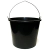 Plastikinis kibiras, su rankena, juodos sp., 12 l
