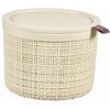 Plastikinis krepšelis CURVER Jute, kreminės sp., h15 x 36 x 28 cm, 12 L