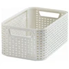 Plastikinis krepšelis CURVER Jute, kreminės sp., h15 x 36 x 28 cm, 12 L