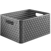 Daiktadėžė CURVER JUTE, 20 l, pilka, 36×28×23 cm