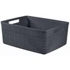 Daiktadėžė CURVER JUTE, 12 l, pilka, 36×28×15 cm