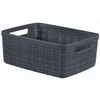 Daiktadėžė CURVER JUTE, 5 l, pilka, 27×20×11 cm