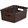 Keter Plastikinis krepšys CURVER MY STYLE, tamsiai rudos spalvos, h13,3 x 35,5 x 29,6 cm, 13 L