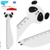 Plastikinis liniuotė 15cm Panda Starpak