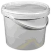Plastikinis maistinis kibiras su dangčiu, baltos sp., 3 L