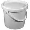 Plastikinis maistinis kibiras su dangčiu, baltos sp., 3 L