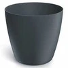 Dekoratyvinis gėlių vazonas Mate Ø20cm H18cm plastik./antrac. sp.