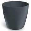 Dekoratyvinis gėlių vazonas Mate Ø24cm H21.5cm plastik./antrac. sp.