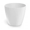 Dekoratyvinis gėlių vazonas Mate Ø14cm H13cm plastikinis/baltas