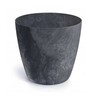 Prosperplast Plastikinis vazonas MATE BETON EFFECT, antracito sp., 14 x 13 cm