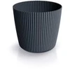 Dekoratyvinis gėlių vazonas Milly Round Ø17cm H15cm plastik./antrac. sp.