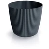 Dekoratyvinis gėlių vazonas Milly Round Ø14.6cm H13cm plastik./antrac. sp.