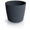 Dekoratyvinis gėlių vazonas Milly Round Ø17cm H15cm plastik./antrac. sp.