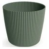 Dekoratyvinis gėlių vazonas Milly Round Ø17cm H15cm plastikinis/žalias