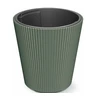 Dekoratyvinis gėlių vazonas Milly Round Ø24cm H21cm plastikinis/žalias