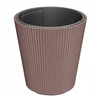 Dekoratyvinis gėlių vazonas Milly Round Ø20cm H17cm plastikinis/žalias